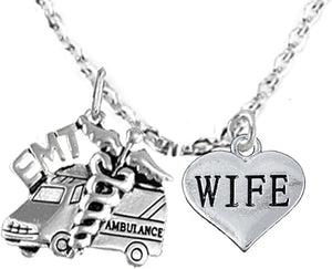 EMT, Wife Adjustable Necklace, Hypoallergenic, Safe-Nickel, Lead, Cadmium Free
