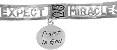 Expect Miracles, The Original Hypoallergenic, Safe-Nickel, Lead, Cadmium Free, Adjustable Stretch Bracelet