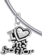 Navy, I Love My Sailor, Crystal Heart, Bracelet, Hypoallergenic, Safe-Nickel, Lead, Free