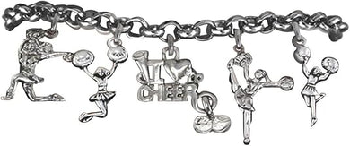 Cheer, 5 Charm, Adjustable Bracelet, Hypoallergenic, Nickel, Lead, Free, And No Poisonous Cadmium