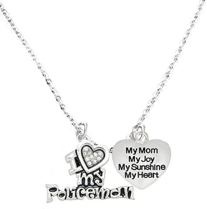 Policeman's, I Love My Policeman, My Mom, My Joy, My Sunshine, Hypoallergenic, Safe-Nickel, Lead, Free