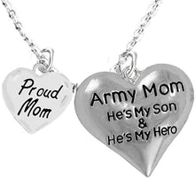 Army Mom, Proud Mom, My Son is My Hero Adjustable Necklace, Hypoallergenic, Safe-Nickel, Lead, Cadmium Free