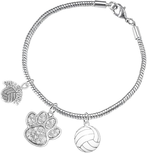 Crystal Paw Volleyball, Adjustable, Safe-Hypoallergenic, Nickel, Lead and Cadmium Free