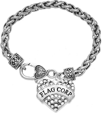 Flag Corp Crystal Heart Bracelet, Safe-Hypoallergenic, Nickel, Lead & Cadmium Free!