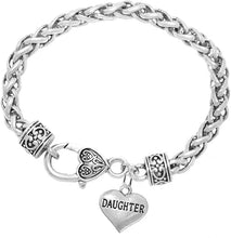 Daughter Heart Charm Bracelet Hypoallergenic, Safe, Nickel, Lead & Cadmium Free!