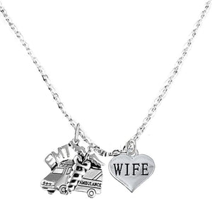 EMT, Wife Adjustable Necklace, Hypoallergenic, Safe-Nickel, Lead, Cadmium Free