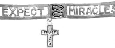 Expect Miracles, The Original Hypoallergenic, Safe-Nickel, Lead, Cadmium Free, Adjustable Stretch Bracelet