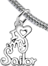 Navy, I Love My Sailor, Bracelet Hypoallergenic, Safe-Nickel, Lead, Cadmium Free