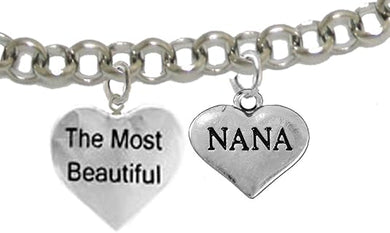 The Most Beautiful Nana, Adjustable, Hypoallergenic, Safe-Nickel, Lead, Cadmium Free