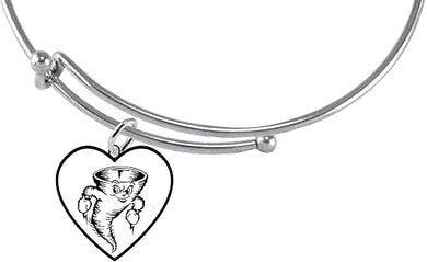 Hurricane, Tornado, Typhoon, Cyclone Stainless Steel Charm, Silvertone Adjustable Miracle Wire Bracelet. What A Wonderful Gift For Yourself Or Someone Special. Hypoallergenic-Safe, No Lead, Nickel, Or Cadmium In The Metal. Cardinali®Jewelry ©2024