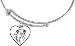 Hurricane, Tornado, Typhoon, Cyclone Stainless Steel Charm, Silvertone Adjustable Miracle Wire Bracelet. What A Wonderful Gift For Yourself Or Someone Special. Hypoallergenic-Safe, No Lead, Nickel, Or Cadmium In The Metal. Cardinali®Jewelry ©2024