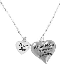 Army Mom, Proud Mom, My Son is My Hero Adjustable Necklace, Hypoallergenic, Safe-Nickel, Lead, Cadmium Free