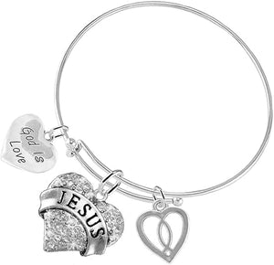 Christian 3 Charm Adjustable Bracelet Hypoallergenic, Safe-Nickel, Lead, Free