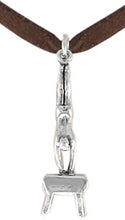 Gymnast Hand Stand On Vault Necklace, Adjustable, Hypoallergenic, Nickel, Lead & Cadmium Free
