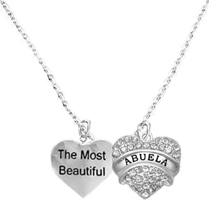 The Most Beautiful Abuela Adjustable Curb Chain Necklace, Hypoallergenic, Safe-Nickel, Lead, Cadmium Free