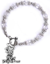 Firefighter, I Love My Firefighter, Genuine Crystal, Bracelet, Hypoallergenic, Safe-Nickel, Lead, Free