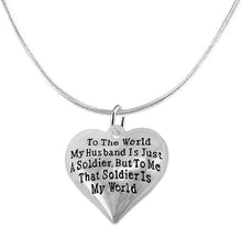 Army Wife, My Husband is My World, Hypoallergenic, Safe-Nickel, Lead, Cadmium Free