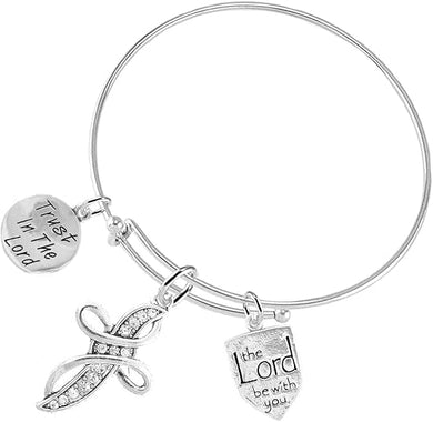 Christian 3 Charm Adjustable Bracelet Hypoallergenic, Safe-Nickel, Lead, Free