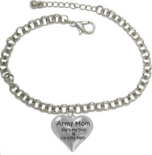 Army, My Son is My Hero Adjustable Bracelet, Hypoallergenic, Safe-Nickel, Lead, Cadmium Free