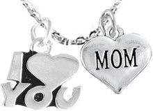 Mom I Love You Adjustable Curb Chain Necklace, Hypoallergenic, Safe-Nickel, Lead, Cadmium Free