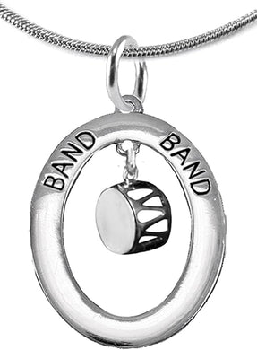 Drum, Hypoallergenic Adjustable Necklace, Safe-Nickel, Lead and Cadmium Free