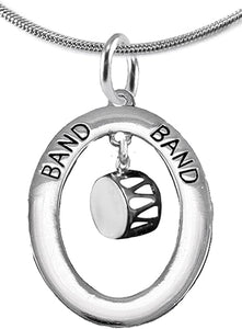 Drum, Hypoallergenic Adjustable Necklace, Safe-Nickel, Lead and Cadmium Free