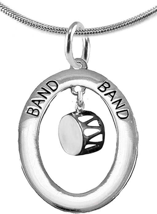 Drum, Hypoallergenic Adjustable Necklace, Safe-Nickel, Lead and Cadmium Free