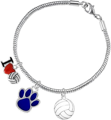 Blue Paw Volleyball, Adjustable, Safe-Hypoallergenic, Nickel, Lead and Cadmium Free
