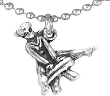 Gymnast On Pommel Horse Necklace, Adjustable, Hypoallergenic, Nickel, Lead & Cadmium Free