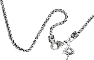 Swimming Team Mom, Wheat Chain Necklace, Hypoallergenic, Safe-Nickel Free, No Poisonous Lead Or Cadmium