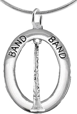Band Clairinet Player Hypoallergenic Adjustable Necklace, Safe-Nickel, Lead Free
