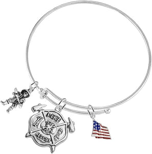 Fire Rescue Firefighter, Adjustable Bracelet, Safe-Nickel, Lead, and Cadmium Free!