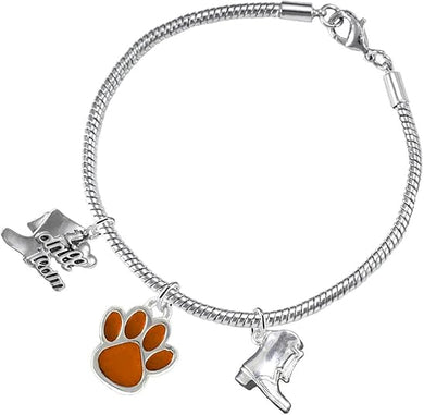 Drill Team Jewelry Orange Paw Hypoallergenic Adjustable, Safe-Nickel, Lead Free