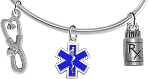 EMT, Paramedic, Add-A-Charm Bracelet, Hypoallergenic, Safe-Nickel, Lead, Free