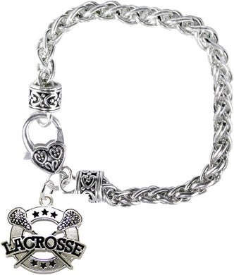Lacrosse Bracelet, Safe-Nickel, Lead & Cadmium Free!