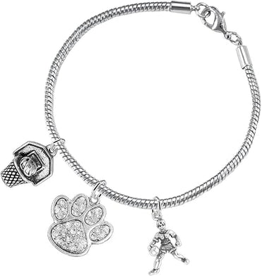 Crystal Paw Basketball Jewelry, Adjustable, Safe-Hypoallergenic, Nickel, Lead Free