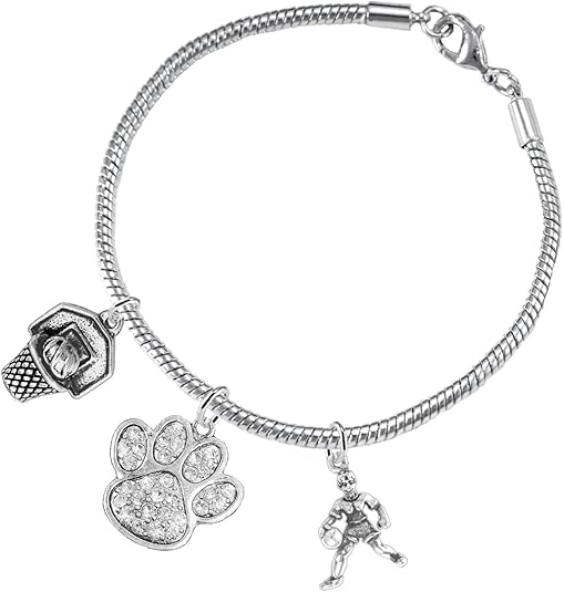 Crystal Paw Basketball Jewelry, Adjustable, Safe-Hypoallergenic, Nickel, Lead Free
