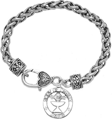 Communion Crystal Heart Bracelet, Safe-Nickel, Lead & Cadmium Free!
