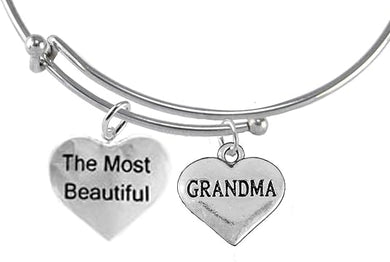 The Most Beautiful Grandma, Adjustable, Hypoallergenic, Safe-Nickel, Lead, Cadmium Free