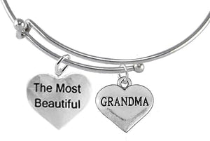 The Most Beautiful Grandma, Adjustable, Hypoallergenic, Safe-Nickel, Lead, Cadmium Free