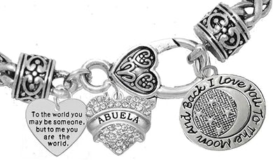 Mother's Day Jewelry, Mom, Jewelry, Grandma Jewelry Abuela Bracelet, Hypoallergenic, Safe-Nickel, Lead, Free