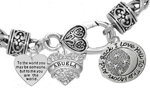 Mother's Day Jewelry, Mom, Jewelry, Grandma Jewelry Abuela Bracelet, Hypoallergenic, Safe-Nickel, Lead, Free