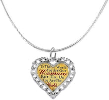 Memaw Heart Charm Necklace Hypoallergenic, Adjustable, Safe, Nickel, Lead & Cadmium Free!