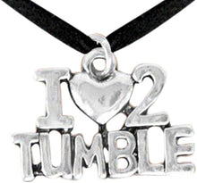 I Love To Tumble Necklace, Adjustable, Hypoallergenic, Nickel, Lead & Cadmium Free!