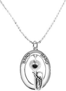 Band Tuba Player Hypoallergenic Adjustable Necklace, Safe-Nickel, Lead Free