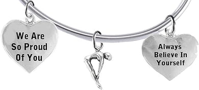 Always Believe in Yourself, Swimming 3 Charm Adjustable Bracelet, Hypoallergenic, Safe-Nickel Free, No Poisonous Lead Or Cadmium