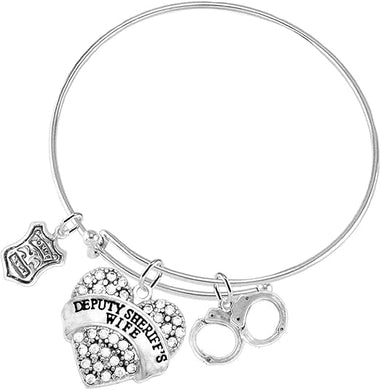 Deputy Sheriff's Wife, Bracelet, Hypoallergenic Adjustable Nickle, Lead Free
