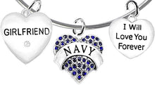 Navy Girlfriend, I Will Love You Forever, Hypoallergenic, Safe-Nickel Free, No Poisonous Lead Or Cadmium