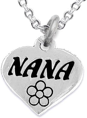 Nana Charm Necklace Adjustable, Hypoallergenic, Safe-Nickel, Lead & Cadmium Free!
