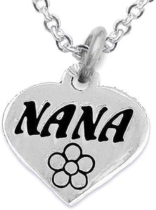 Nana Charm Necklace Adjustable, Hypoallergenic, Safe-Nickel, Lead & Cadmium Free!